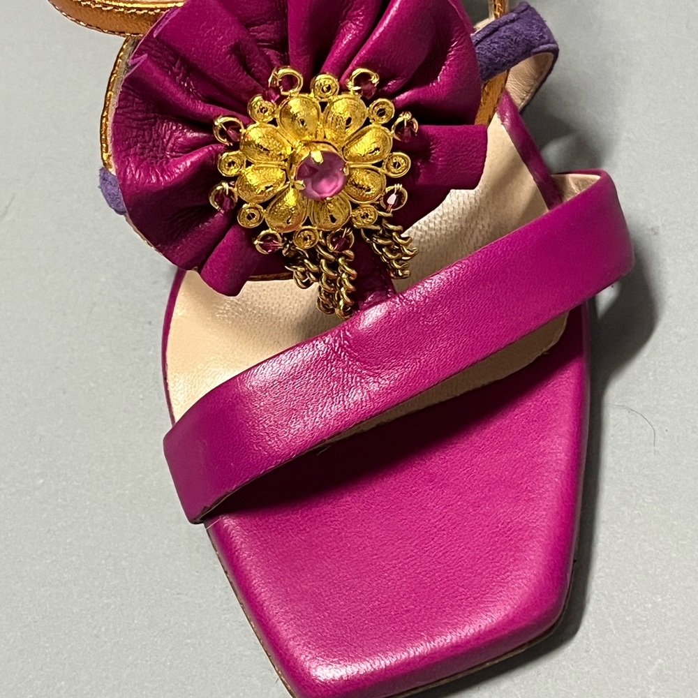 Daniela Uribe veto cuoio heels - Picture 5 of 8